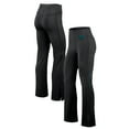 thumbnail image 1 of Women's Fanatics Black Jacksonville Jaguars Studio Fitted Flared Leggings, 1 of 3
