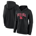 thumbnail image 1 of Women's Fanatics Black Nebraska Huskers Campus Pullover Hoodie, 1 of 3
