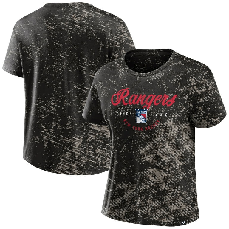 Women's Fanatics Black New York Rangers Breakaway T-Shirt