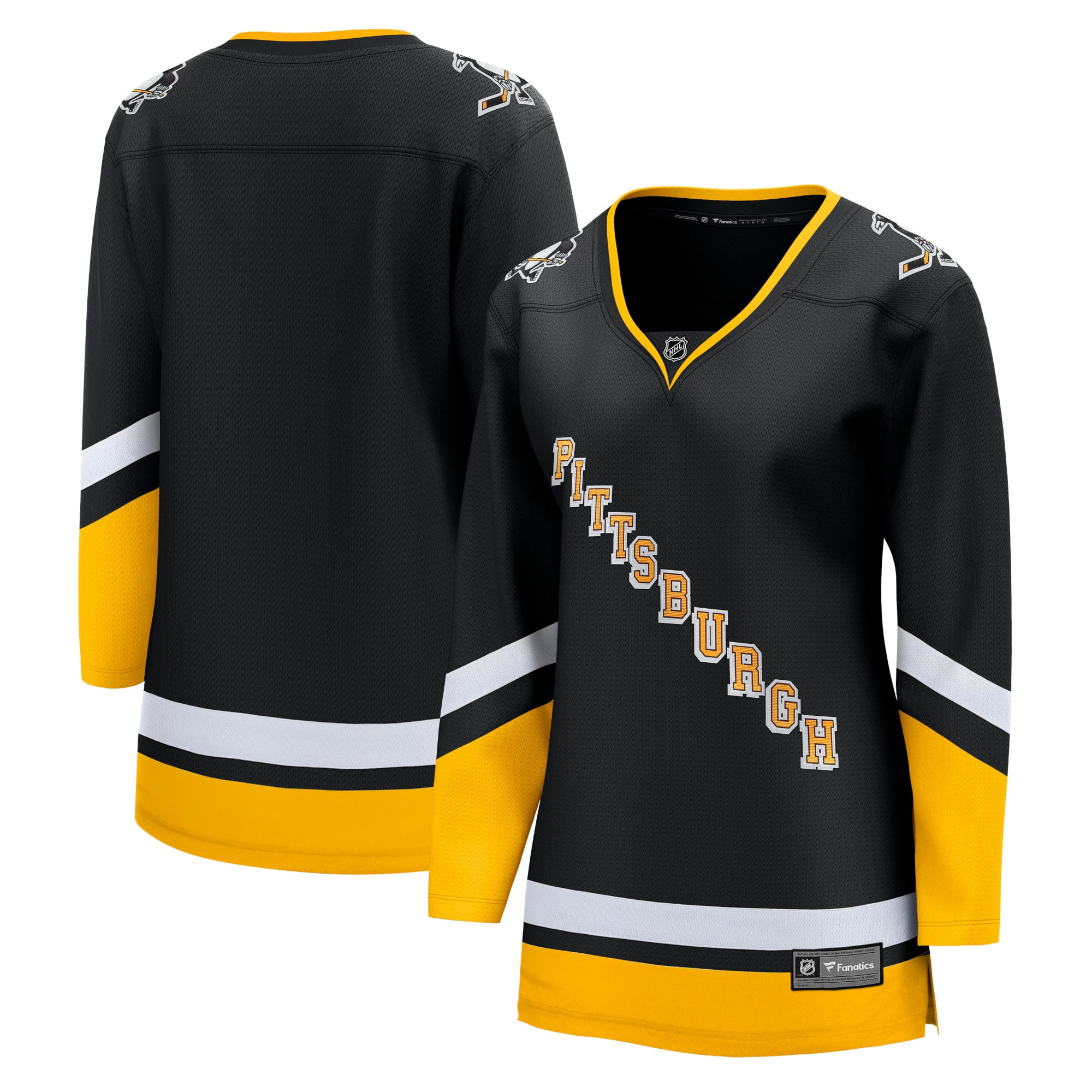 Women's Fanatics Black Pittsburgh Penguins Alternate Breakaway Jersey -  Walmart.com, image size:2000x2000