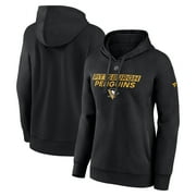 Women's Fanatics  Black Pittsburgh Penguins Authentic Pro Core Primary Fleece Pullover Hoodie