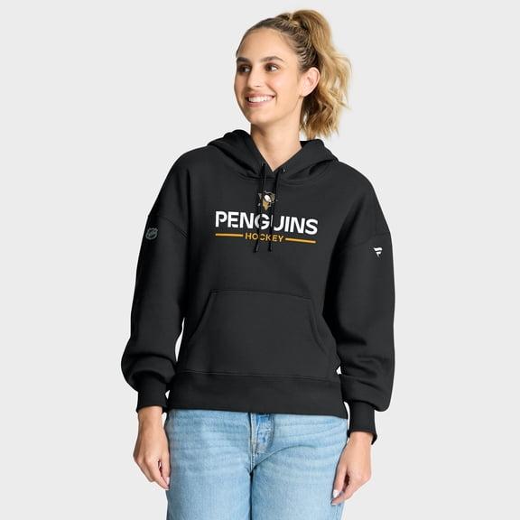 Women's Fanatics Black Pittsburgh Penguins Authentic Pro Primary Pullover Hoodie
