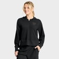 thumbnail image 1 of Women's Fanatics Black Pittsburgh Penguins Authentic Pro Road Tri-Blend Quarter-Zip Hoodie, 1 of 6