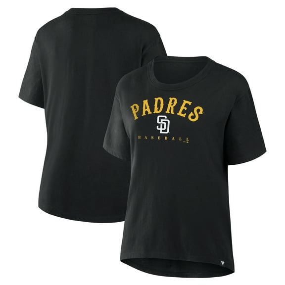 Women's Fanatics Black San Diego Padres Home Run Legacy T-Shirt