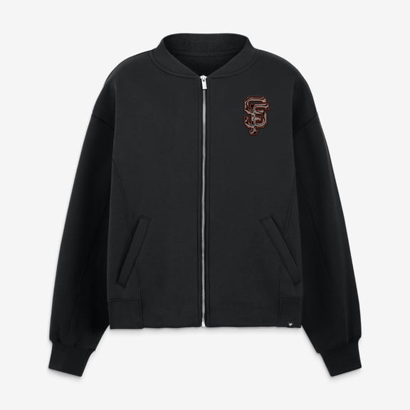 Women's Fanatics Black San Francisco Giants Oversized Rage Against Full-Zip Jacket