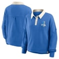 thumbnail image 1 of Women's Fanatics Blue Detroit Lions Oversized Hometown Premium Thermal Long Sleeve Shirt, 1 of 3