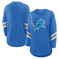 Women's Fanatics  Blue Detroit Lions Redzone 3/4-Sleeve T-Shirt