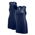 thumbnail image 1 of Women's Fanatics Blue New York Rangers Studio Boost Athletic Half-Zip Dress, 1 of 4