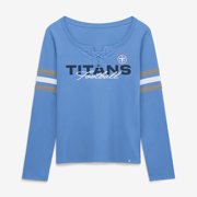 Womens Fanatics Blue Tennessee Titans Team First Coverage Scheme Lace-Up Long Sleeve T-Shirt