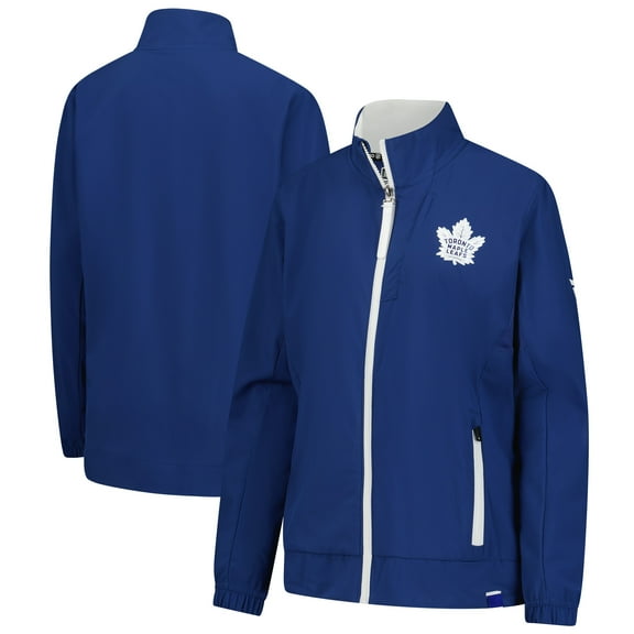 Women's Fanatics Blue Toronto Maple Leafs Authentic Pro Rink Coaches Full-Zip Jacket