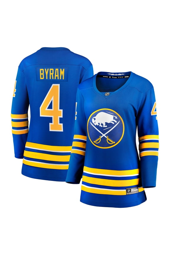 Women's Fanatics Bowen Byram Royal Buffalo Sabres Home Breakaway Player Jersey