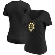 Women's Fanatics Branded Black Boston Bruins Top Ranking V-Neck T-Shirt