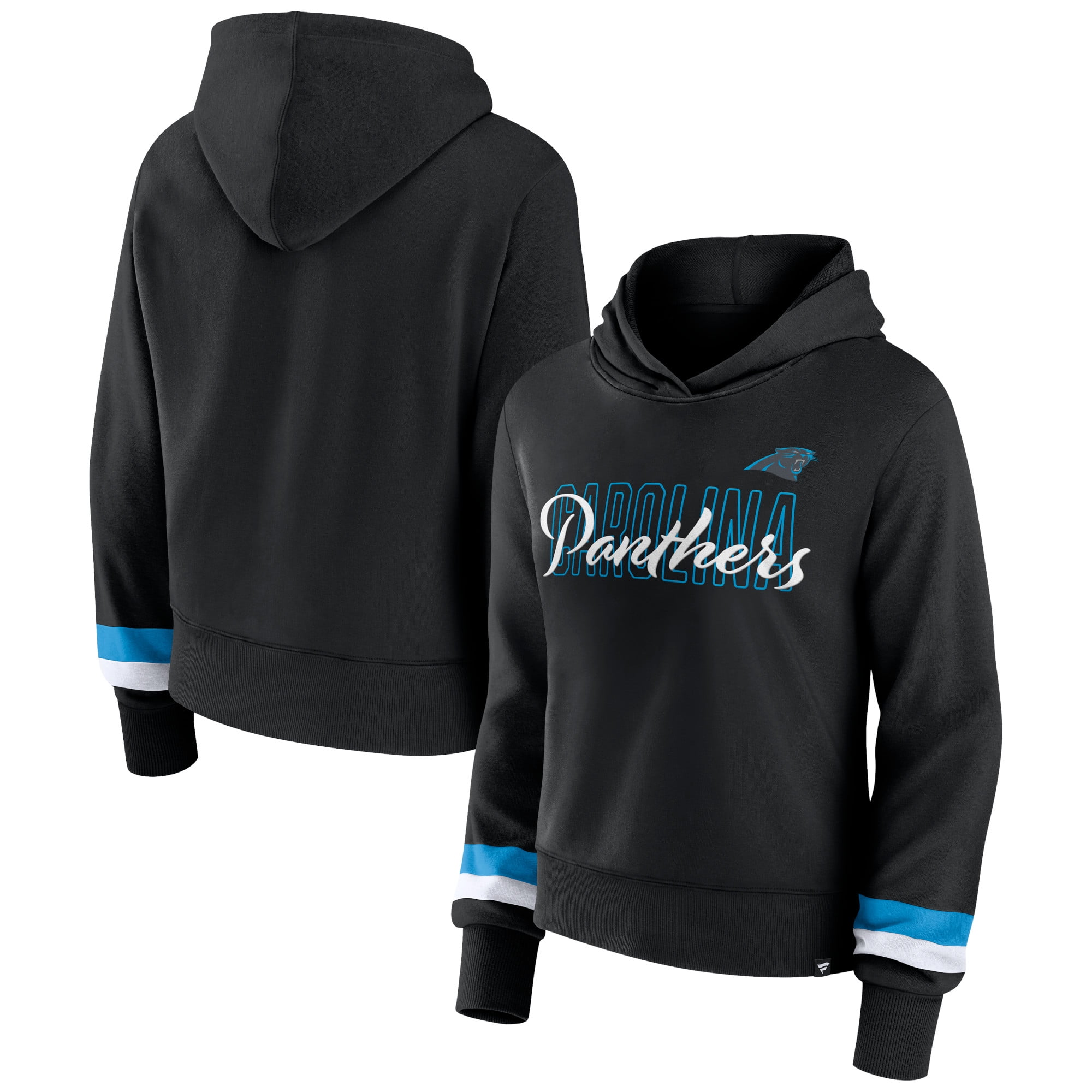 売れ筋商品|||ファナティクス カットソー トップス レディース Women's Black Carolina Panthers Over Under Pullover Hoodie Black Women's Fanatics Black Carolina Panthers Over Under Pullover