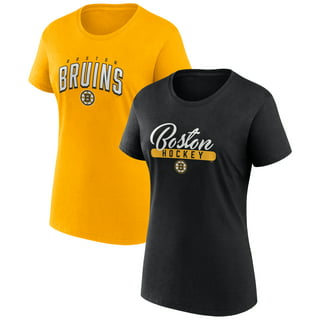 Women's adidas Black Boston Bruins Contrast Long Sleeve T-Shirt