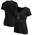 thumbnail image 1 of Women's Black LAFC Hometown Collection Black and Gold V-Neck T-Shirt, 1 of 3
