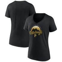 Women's Black Pittsburgh Pirates One Champion V-Neck T-Shirt