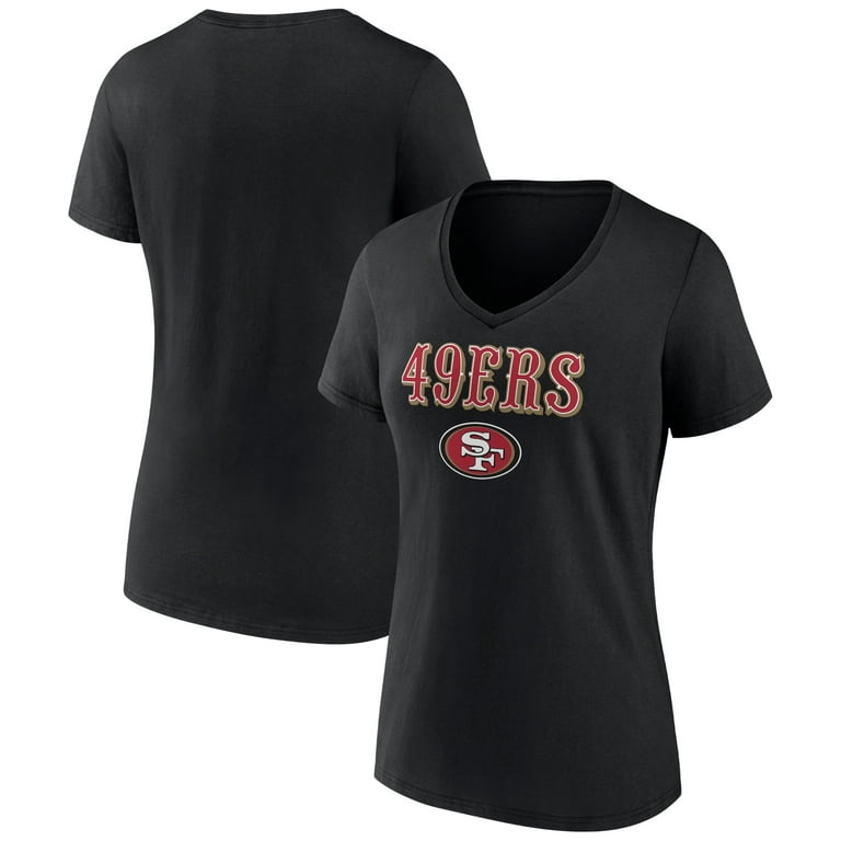 Womens NFL Team Apparel SAN FRANCISCO 49ers V-Neck Football Shirt