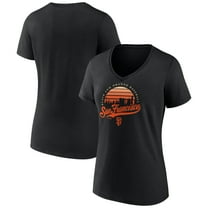 Women's Black San Francisco Giants One Champion V-Neck T-Shirt