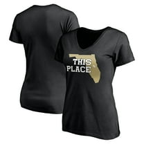 Women's Black UCF Knights This Place V-Neck T-Shirt
