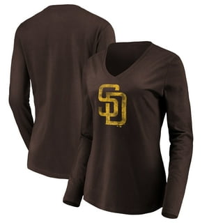 Women's Starter Brown/Gold San Diego Padres Power Move T-Shirt Size: Small