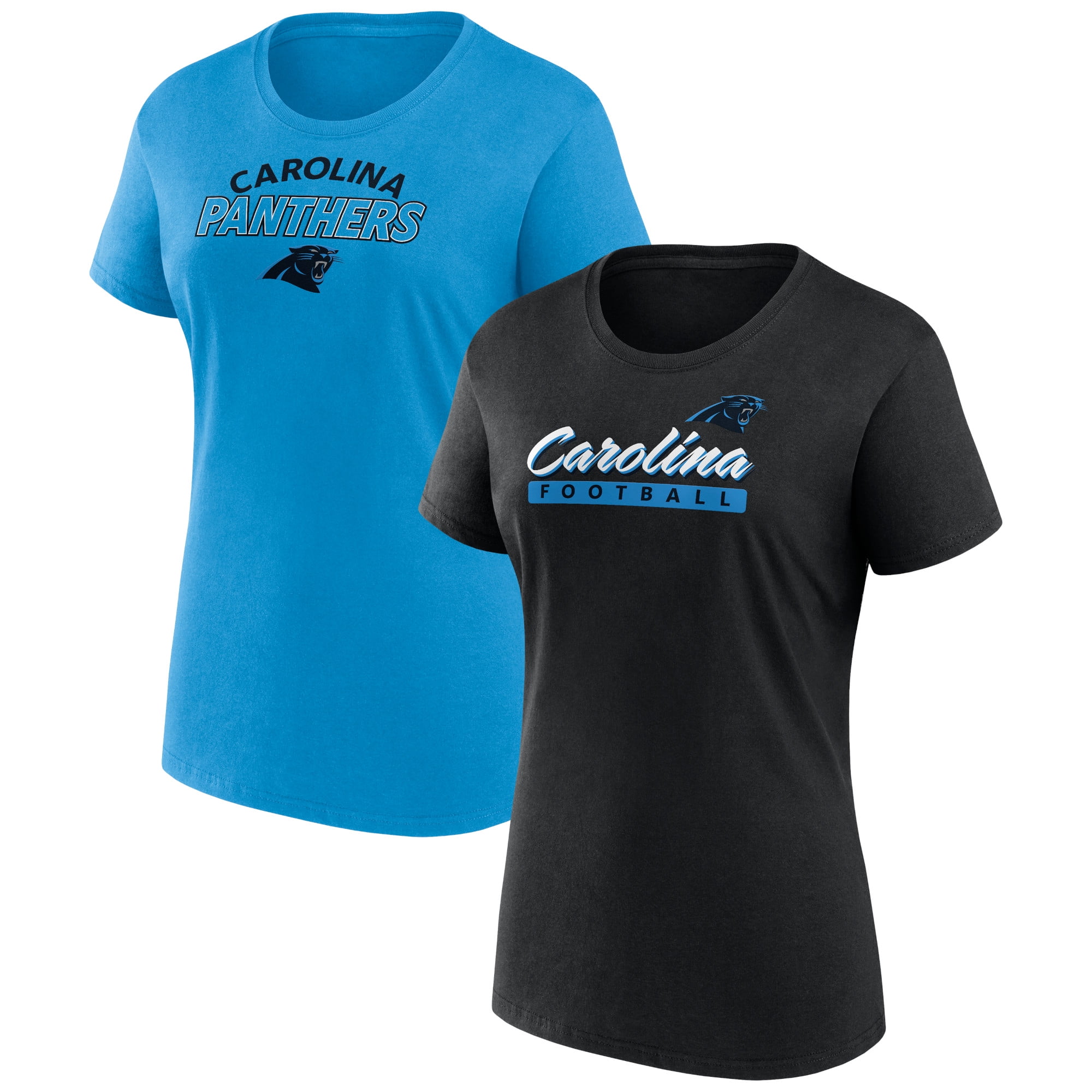 Women s Fanatics Branded Black Carolina Panthers Classic Rhinestone T Shirt Walmart