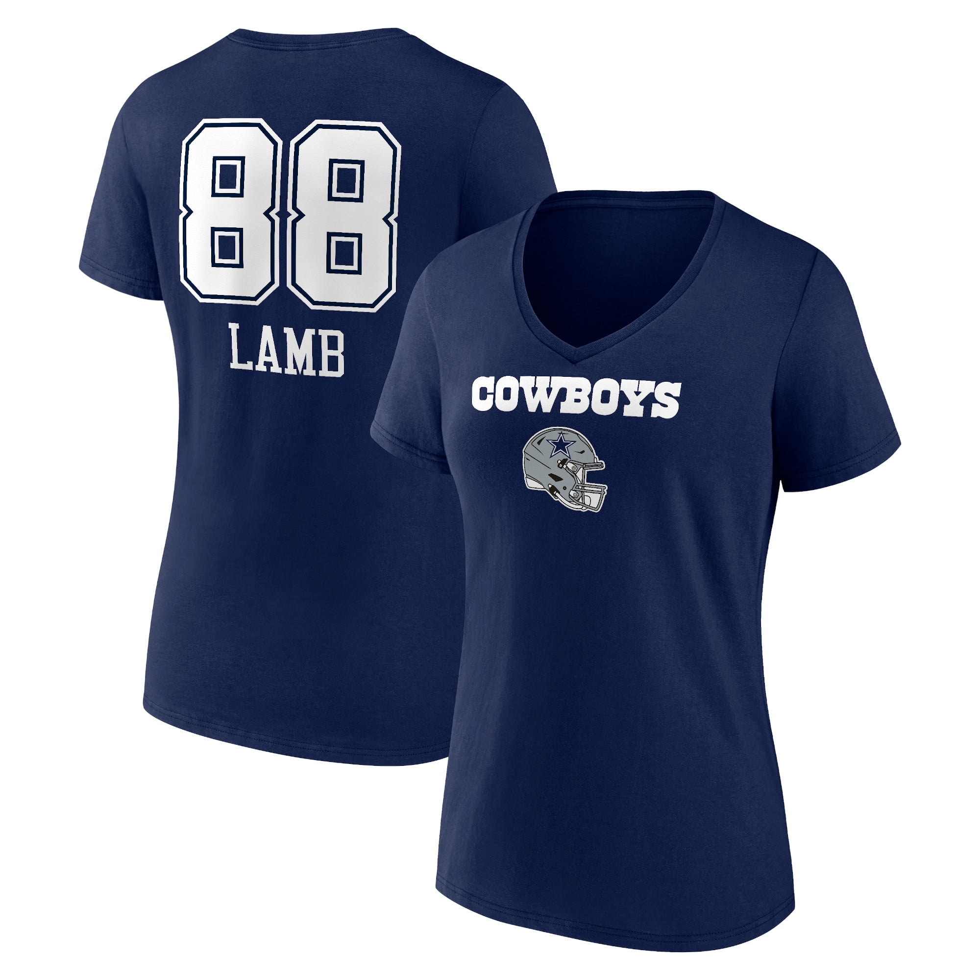 Women s Fanatics Branded CeeDee Lamb Navy Dallas Cowboys Team