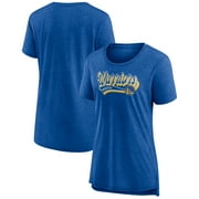 Women's Fanatics Branded Heather Royal Golden State Warriors League Leader Tri-Blend T-Shirt