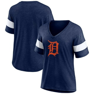 Detroit Tigers Tiny Turnip Youth Triple Scoop 3/4-Sleeve Raglan T-Shirt -  White/Navy