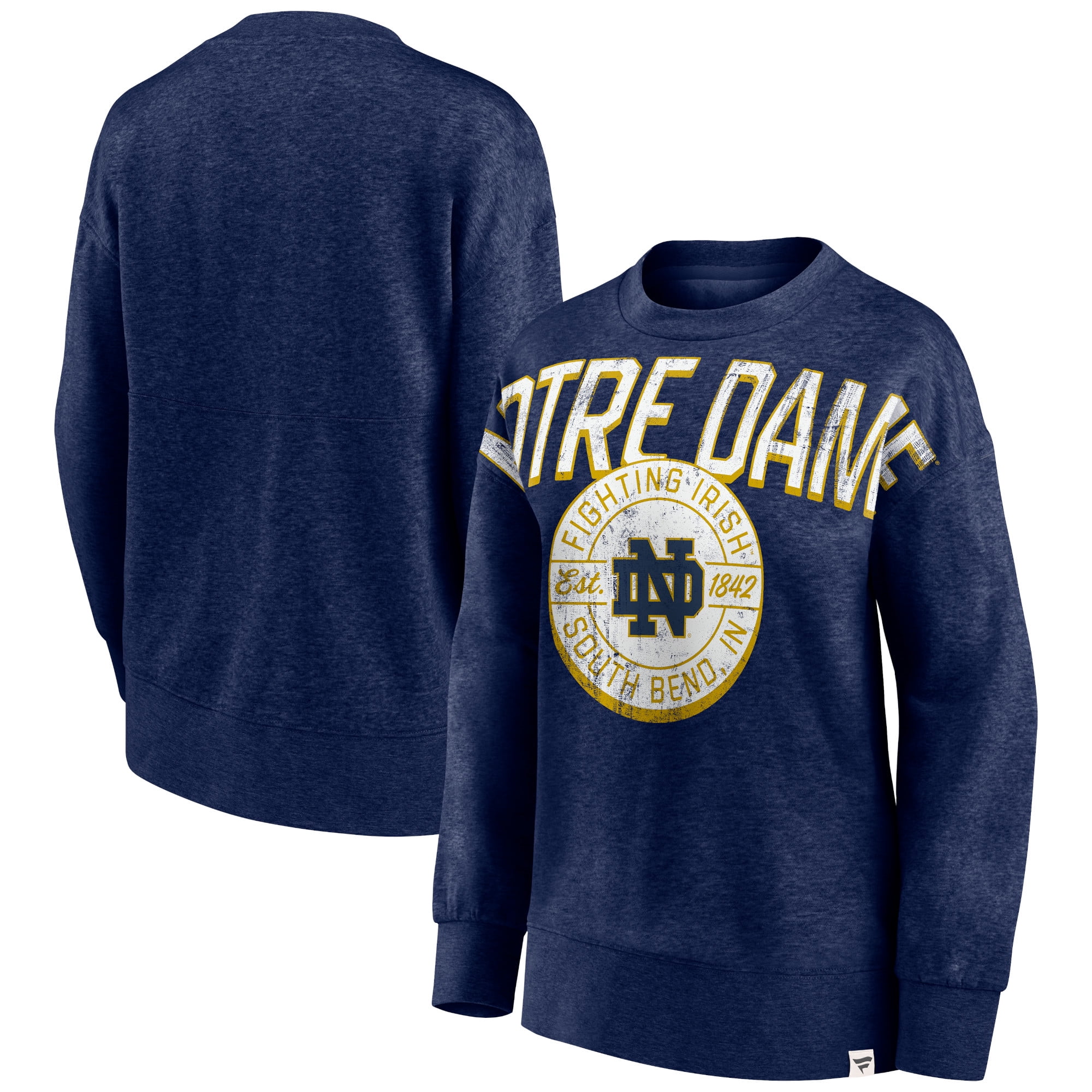 Women s Fanatics Branded Heathered Navy Notre Dame Fighting Irish