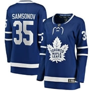 Women's Fanatics Branded Ilya Samsonov Blue Toronto Maple Leafs Home Breakaway Player Jersey