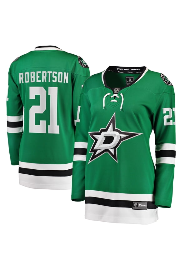 Women's Fanatics Branded Jason Robertson Kelly Green Dallas Stars 2017/18 Home Breakaway Jersey