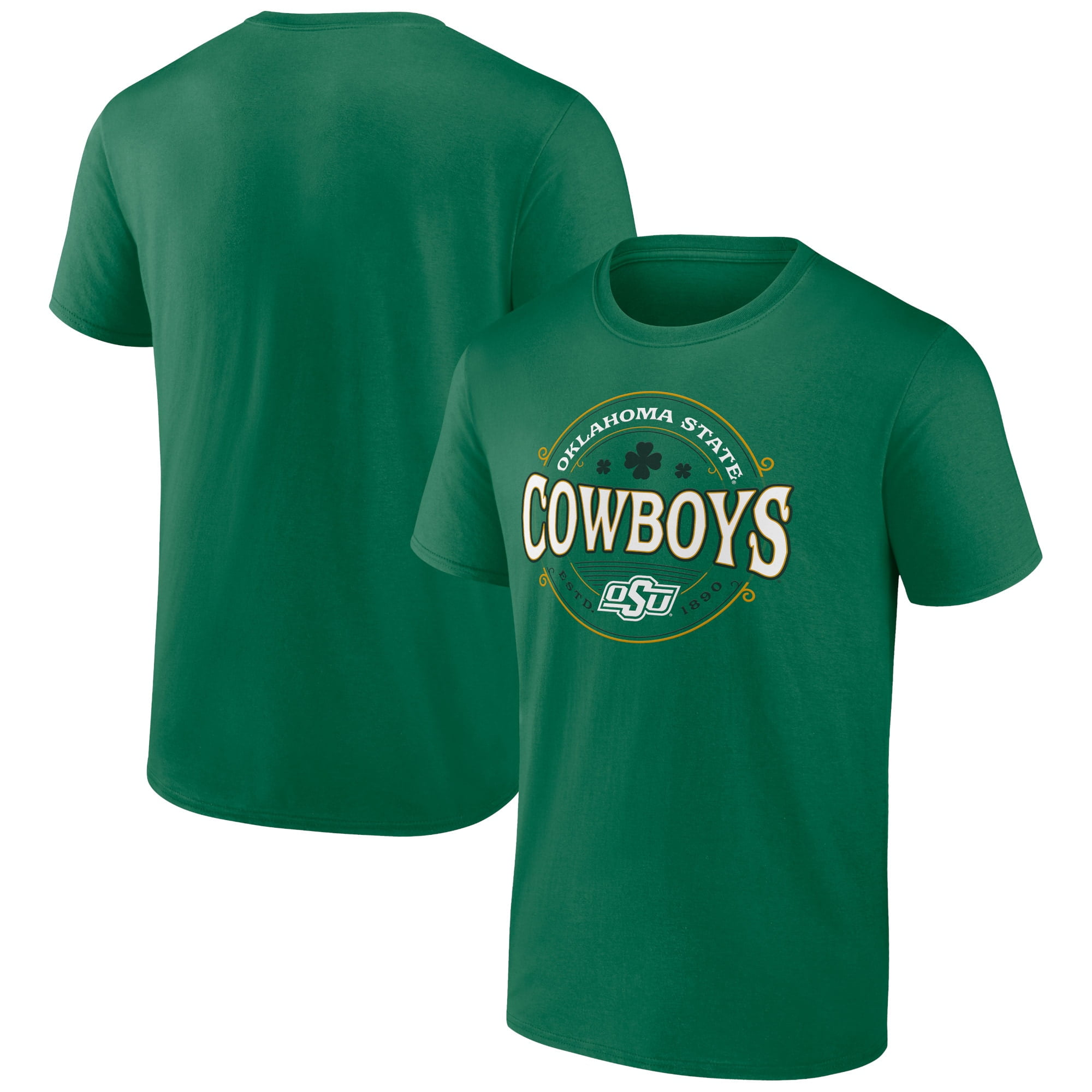 Women's Kelly Green Oklahoma State Cowboys Lucky St. Patrick's Day T