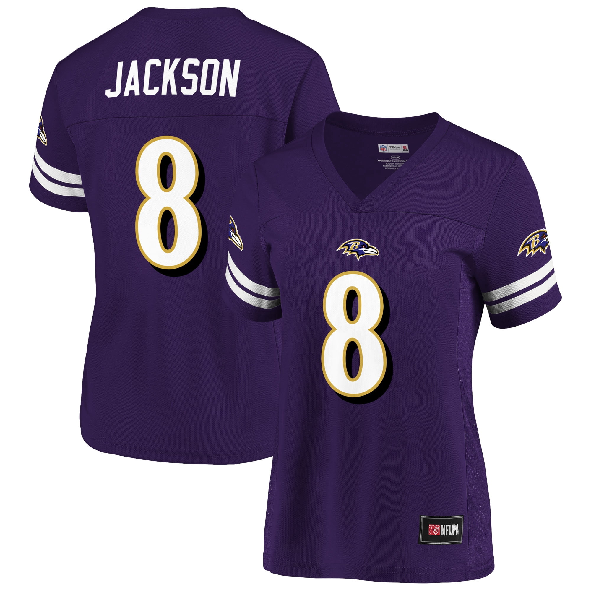 Women's Fanatics Branded Lamar Jackson Purple Baltimore Ravens Player Jersey  