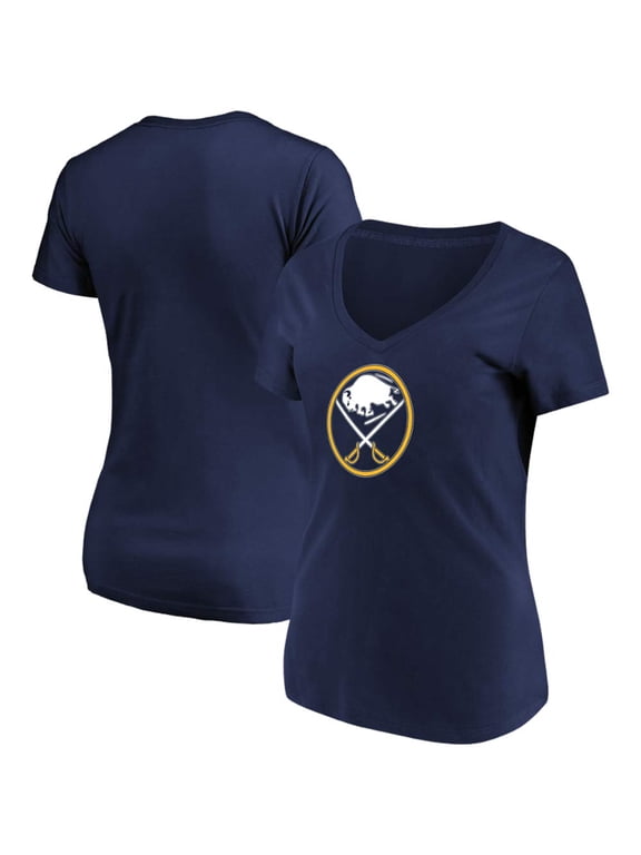 Women's Fanatics Branded Navy Buffalo Sabres Top Ranking V-Neck T-Shirt