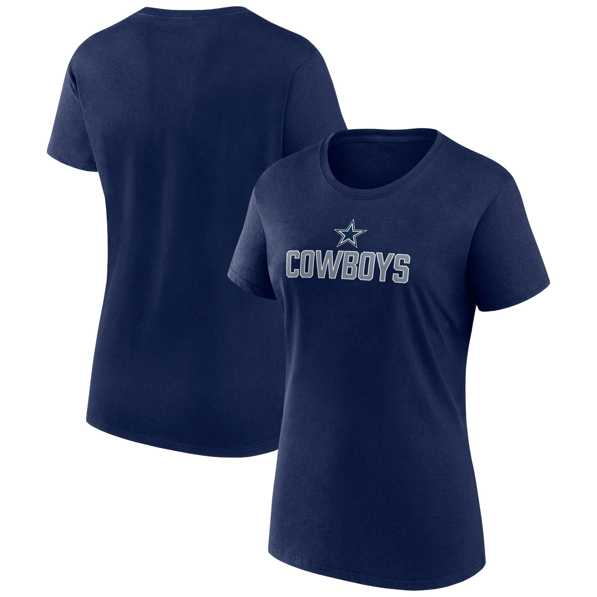 Women's Fanatics Branded Navy Dallas Cowboys Fundamental Base T-Shirt 