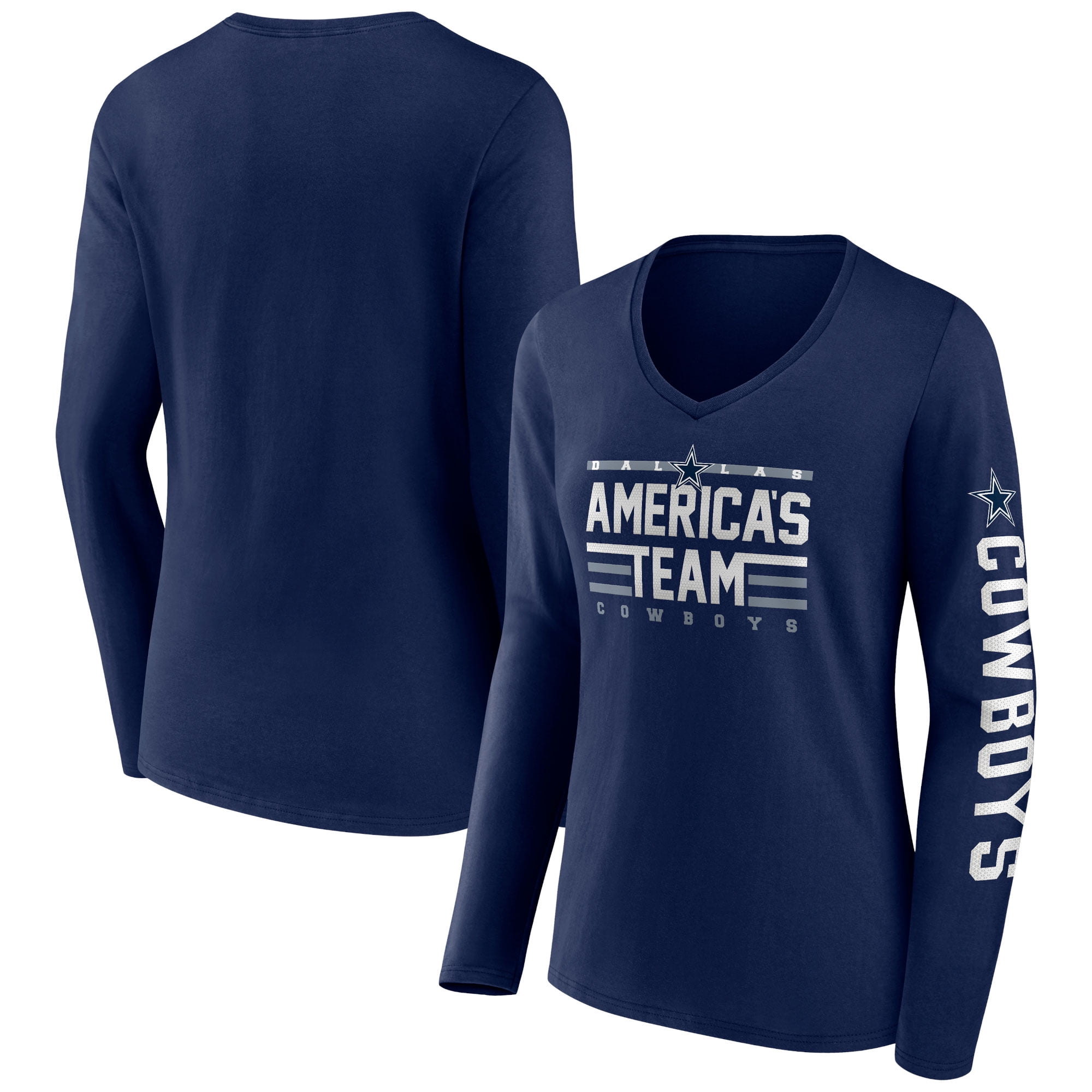 Dallas cowboys long sleeve shirt womens deals