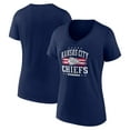 Women's Navy Kansas City Chiefs Americana Team VNeck TShirt