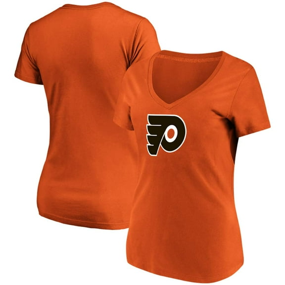 Women's Fanatics Branded Orange Philadelphia Flyers Top Ranking V-Neck T-Shirt
