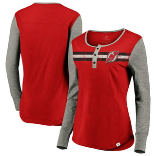 New Jersey Devils Fanatics Branded Team Raglan T-Shirt and Shorts Set -  Red/Gray