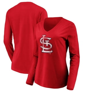 St. Louis Cardinals Baseball Mens Shirt Red Gray Small Casual Alleson  Athletic