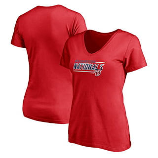 Washington Nationals Nike Women's 2022 City Connect Tri-Blend V-Neck T-Shirt  - Black