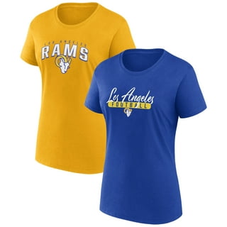 Women's New Era Cream Los Angeles Rams Chrome Sideline T-Shirt Size: Extra Large