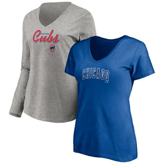 Profile Women's Black/Royal Chicago Cubs Plus Size Pop Fashion Button-Up Jersey