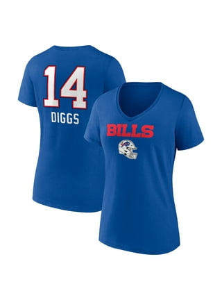 WOMENS NFL Team Apparel BUFFALO BILLS V-Neck Ringer Shirt ROYAL –