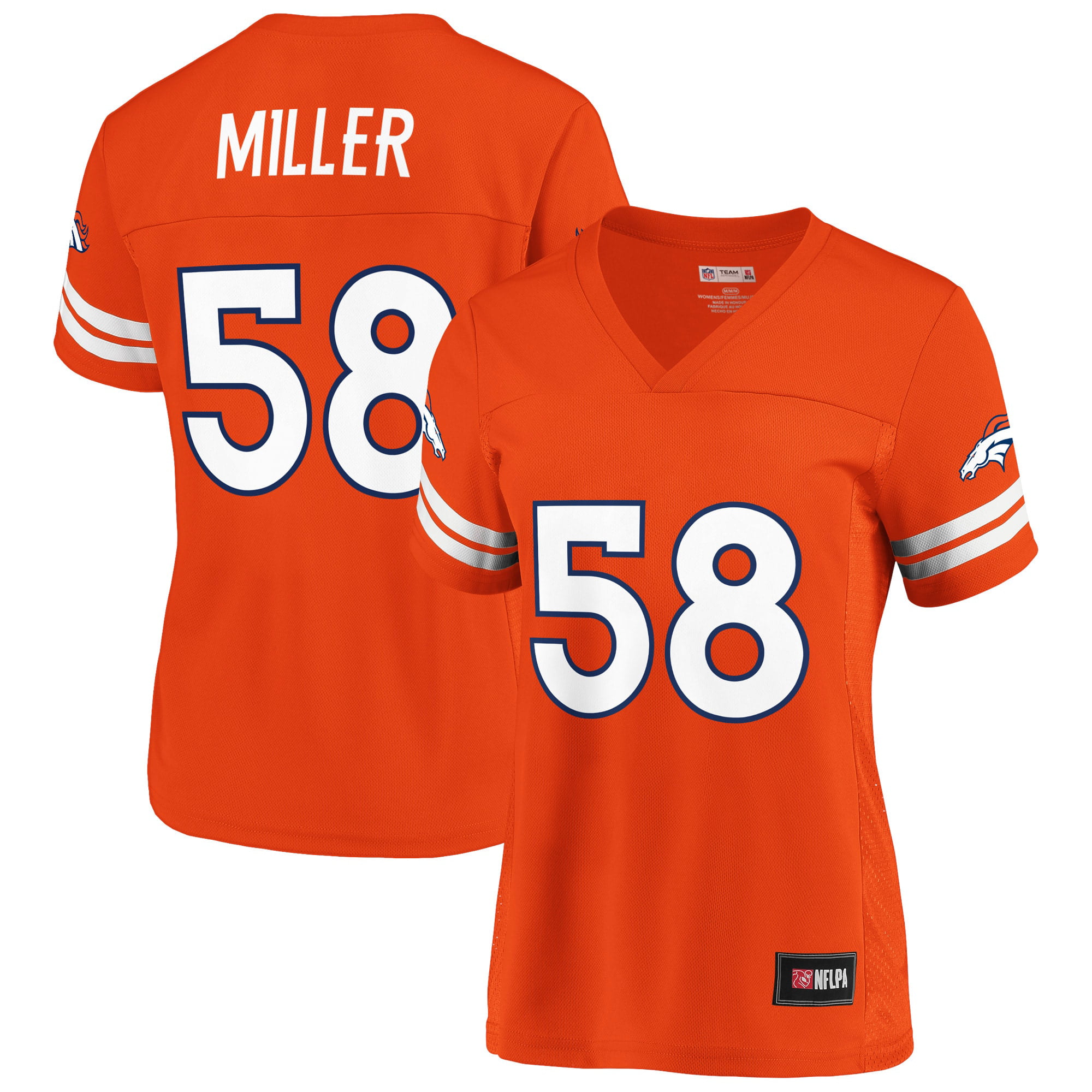 Women's Fanatics Branded Von Miller Orange Denver Broncos Player Jersey 