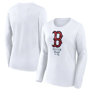 Vintage Baseball - Boston Red Sox (White Boston Wordmark) - Boston Red Sox  - Long Sleeve T-Shirt