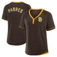 thumbnail image 1 of Women's Fanatics Brown San Diego Padres League Diva Star Raglan V-Neck T-Shirt, 1 of 5