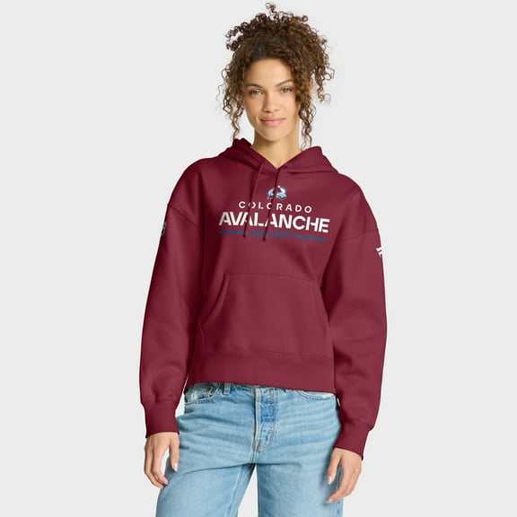 Women's Fanatics Burgundy Colorado Avalanche Authentic Pro Primary Pullover Hoodie
