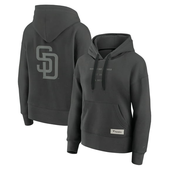 Women's Fanatics Charcoal San Diego Padres Elements Future Ground Subtle Tonal Pullover Hoodie