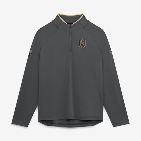 Women's Fanatics Charcoal Vegas Golden Knights Authentic Pro Rink Lightweight Quarter-Zip Pullover